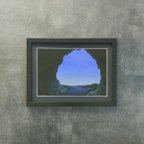 作品アートを気軽に楽しめる 額付きですぐに飾れる絵画「明星」【送料無料】