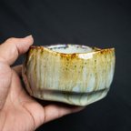 作品黄金窯変2024 釉薬の流れが深い味わいの抹茶碗 涼 24hM01