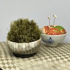 作品苔玉そっくりピンクッション16 針山Pincushion