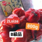 作品和歌山県南高梅しそ漬け梅干し2Lsize８００g