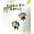 作品わすれな草の耳飾り໒꒱·̩͙《金具変更できます✧*｡》