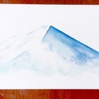 作品ポストカード【富士山】水彩画手描き10枚セット