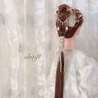 作品ポニーテールリング★金箔ヘア✨水引✨ヘッドドレス★結婚式★卒業式★ヘアアクセサリー★蝶★成人式