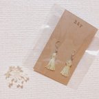 作品お花 の タッセルピアス  ✱❁