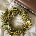作品Mimosa wreath large ミモザリース　大
