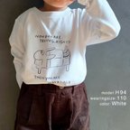 作品眠れないペンギン penguin TEE 長袖 ロンT ファーストペンギン カットソー 110,130cm 子供服