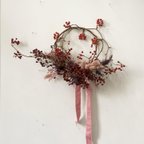 作品vine wreath 蔓リース 5 つる ナチュラルリース ドライフラワーリース つるリース ワイルドフラワー
