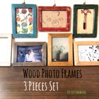 作品Wood Photo Frames  3点セット ウッド フォトフレーム 送料無料！