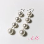 作品4連パールピアス