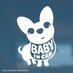 作品チワワ「BABY IN CAR」/「DOG IN CAR」ステッカー