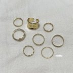 作品retro ring set (0063) レトロリング ヴィンテージ アンティーク 指輪