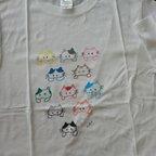 作品手書きネコちゃんTシャツ  XL　11匹にゃんこ　ユニセックス