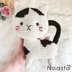 作品【24時間以内発送】No.102 よこむきねこちゃん ぶちねこ バイカラー