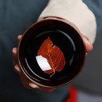 作品オリジナル 桑葉 茶器 茶のみ 酒器 盃 陶磁器 先生 赠呈品