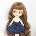 作品再出品314.※単品※アイボリーのシャツ※ブライスアウトフィット※1/6ドール服