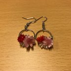 作品お花のピアス