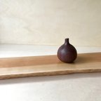 作品【受注製作】木彫りイチジクのオブジェ(紫檀)