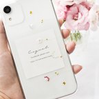 作品flower heaven iPhoneケース Android 全機種対応 スマホカバー Xperia Galaxy iPhone15 ちょうちょ ワイヤー 韓国 ニュアンス 淡色 個性 シンプル