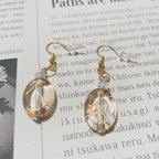 作品NO.1 シンプルなクリアピアス