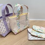 作品【セール♪】ミニミニトートバッグ&小銭入れのセット（イエロー）キッズケータイ入れ