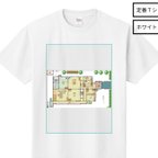 作品磯野家間取りＴシャツ