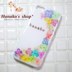 作品【大人気*追加再販】名入れ無料♡押し花 iPhone5/5s/5c/4/4sケース【23】