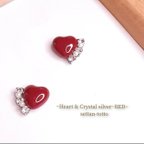 作品~Heart & Crystal silver ~Red~