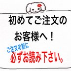 作品☆初めてご注文のお客様へ！