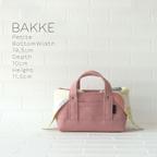 作品ﾄｰﾄﾊﾞｯｸﾞなﾊﾞｽｹｯﾄ『BAKKE～ﾊﾞｯｹ～』petite 帆布ｽﾓｰｷｰｺｰﾗﾙ