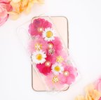 作品ジュリアンジュリアン クリスタルフラワー　お花かわいい iPhoneケース 【iPhone11対応】