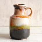 作品訳あり 西ドイツ製 ヴィンテージ Scheurich窯 陶器の花瓶 Fat lava 花器 一輪挿し ミッドセンチュリー期 フラワーベース アンティーク