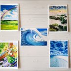 作品ポストカード　風景画　絵　アート　海の絵　はがき