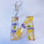 作品【お客様専用ページ】🦋♡お花シャボン玉のぷっくりイニシャルチャーム♡「H」