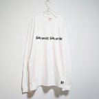 作品ポスト・パンクのマニアックな音楽系Ｔシャツ ロンT 【ホワイト】 長袖クルーネック リブ袖 ビッグサイズもあり