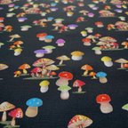 作品1270　USAコットン　michael miller　マイケルミラー　KITSCHY MUSHROOMS