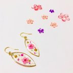 作品【季節シリーズ】春 お花 ピアス