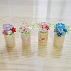 作品可愛い♡紙のお花のマグネット　ペーパークイリング　送料無料　4個セット