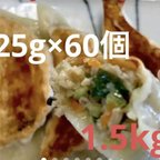 作品お得です！ジューシー肉野菜手作り餃子25g60個2400円