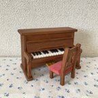 作品【minifan21様　ご注文品】ミニチュアピアノ(アンティークブラウン)