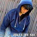 作品期間限定割引20%OFF！【JIKUU BY SLC】 京友禅/絞り染め/メンズ/ジップパーカー/ネイビー