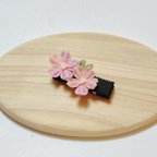 作品【浴衣にも】春よ来い♪♪桜のヘアクリップ～桜色～ ＊つまみ細工＊ベビー＆キッズ