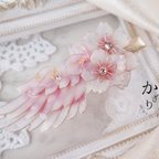 作品（B）桜咲く翼のヘアクリップ（hair ornaments of wing〜cherryblossom〜）