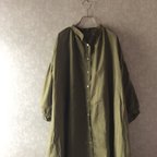 作品【GW前SALE】ドロップショルダー　ロングシャツ　リネン100％