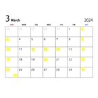作品3月カレンダー