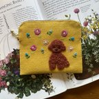 作品💛felt  de patchworkトイプードルのポーチ💛