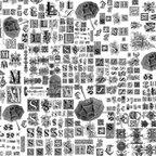 作品20204月新作 飾り文字柄デザインペーパー