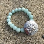 作品Amazonite big concho bracelet