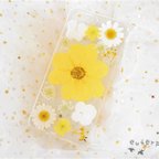 作品【多機種対応】 ＊本物のお花＊ 植物図鑑 押し花スマホケース iPhone15 iPhone14 iPhone13 AQUOS Xperia Galaxy Google Pixel