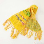 作品手織りの黄葉ぬくもりストール(4051C)