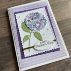 作品【母の日カード】紫陽花